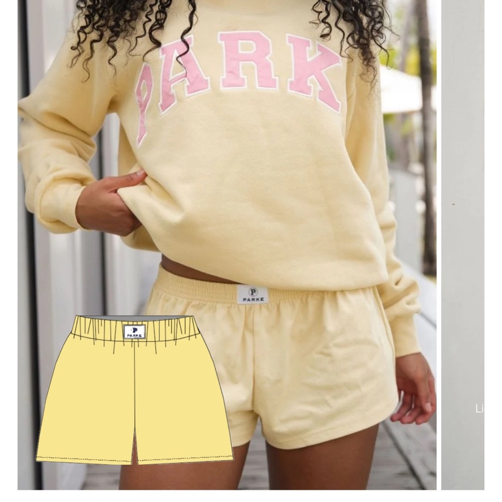 Parke Women's Yellow Athletic Shorts